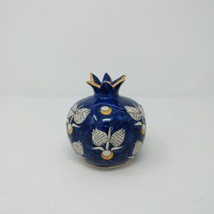 MAX STANCO TURKISH CERAMIC POMEGRANATE VASE/DIFFUSER BLUE